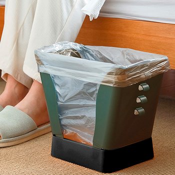 방구석닷컴  조절가능 봉투 거치형 휴지통 쓰레기통