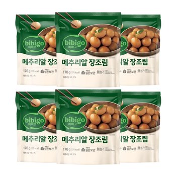 CJ 비비고 메추리알장조림 170g x6개