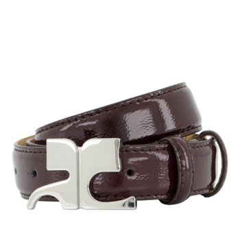 [해외] [해외배송] 쿠레쥬 버건디 페이턴트 가죽 벨트 325ACE020CR0043 4010 BURGUNDY