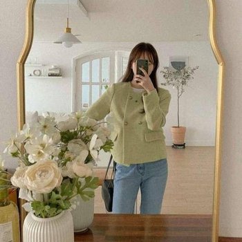 [라일리여성의류] Rly 투버튼 더블 트렌치코트 핸드메이드코트 라보드