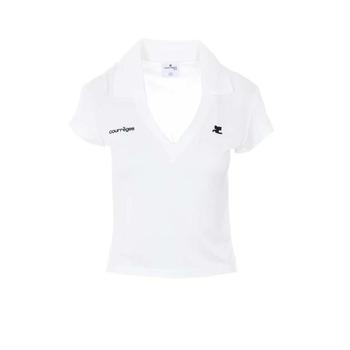 [해외] 26SS 쿠레쥬 폴로 티셔츠 126JPO057JS0195 HERITAGE WHITE HERITAGE W B166