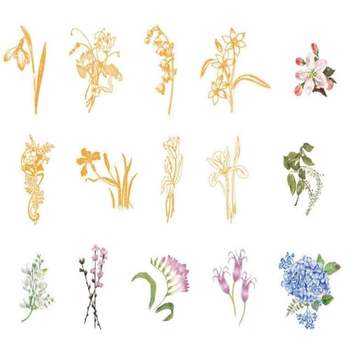 데코스티커 인테리어스티커 금박 스티커 편지 문구/사무용품