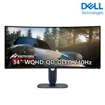 델 에일리언웨어 AW3425DW 34형 게이밍모니터 96.82cm QD-OLED패널 240Hz 0.03ms 3년보증