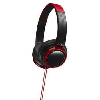 [해외] JVC HA-S200-BR 밀폐형 헤드폰 접이식 DJ 유스 모델 블랙 & 레드