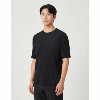 옴므 플리세 이세이 미야케 5%중복 카드 7% 추가할인 FW25 남성 플리츠 반팔 티셔츠 HP58JK520 1