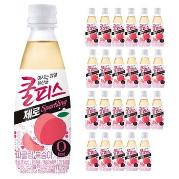 쿨피스 톡 제로 복숭아 340ml x 24PET