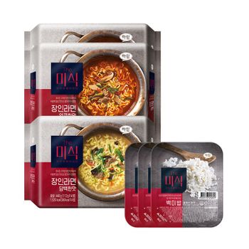 The미식 장인라면 얼큰한맛(116gX4개입)X2봉+The미식 장인라면 담백한맛(113gX4개..[35527267]