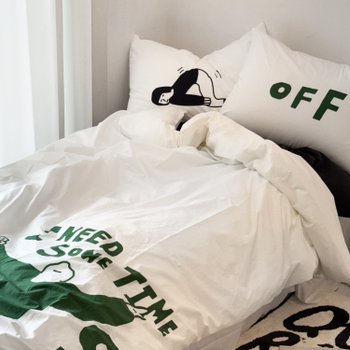 휴식이 필요해 워싱 베딩 세트