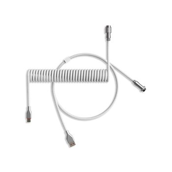 엠스톤글로벌 엠스톤 코일형 Type C 항공 케이블 (1.7m) 화이트