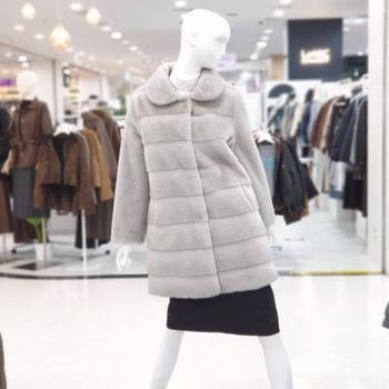 abfz sh06 밍크퍼 클래식 하프코트 SLBFFZ4F4K_P410228300