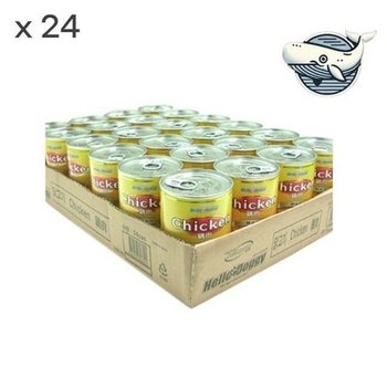 고품질 헬로도기 닭고기 통조림 24개 박스 애견 사료 닭고기캔 습...
