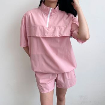 아노락 NIXI2881 모던한 베이직 세션 여자 반팔 반바지 세트