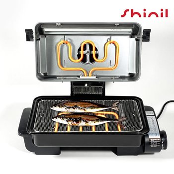 신일 연기잡는 세라믹필터 이중가열 생선 전기그릴 삼겹살 고기 구이