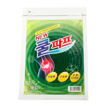 쿨파프 붙이는 5매 파스 냉감 패치 냉찜질 스티커파스 마사지파스