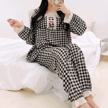 해피 체리 홈캉스 파자마 긴팔잠옷 파자마세트 (3LNe4)