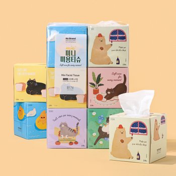 노브랜드 미니 미용티슈 230매*6입