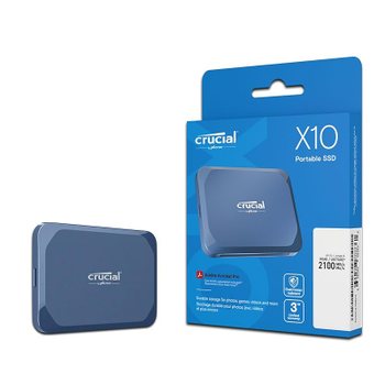 [해외] 크루셜 X10 외장 SSD 8TB USB3.2/Type-C 아이폰15 호환 최대 읽기 속도 2100MB/초 정품 보증