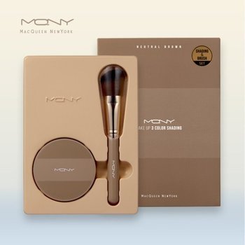 (기획SET) MQNY 페이크업 3색 쉐딩 9g 3종 + 브러쉬 세트 /헤어라인쉐도우 코쉐딩 컨투어 MAKEUP