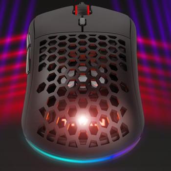 아트박스/프로메딕 TITAN GX AIR 타공 유선 게이밍 LED 마우스-컬러랜덤