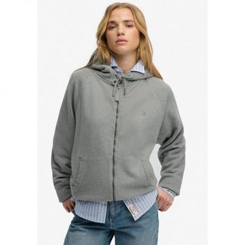 [해외] Superdry  Co 슈퍼드라이 앤드 코 스튜디오스 릴랙스드 지퍼 - 업 스웨트셔츠 그레이 말르 76137