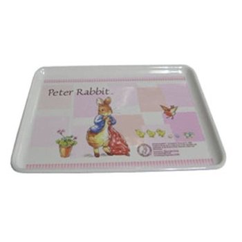 피터래빗 멜라민 쟁반 핑크(소)트레이 과일 접시 서빙 (WF76185)
