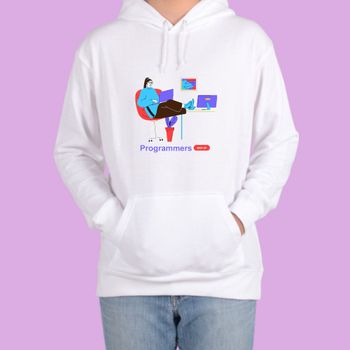 후드티 화이트 프리랜서 온택트 디지털노마드 디자인