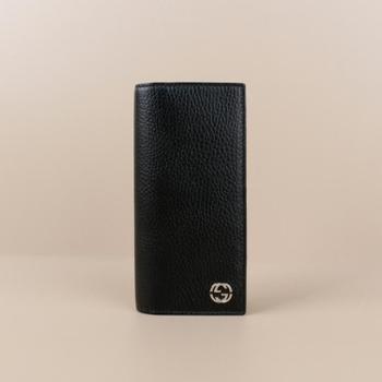 구찌 인터로킹 투톤 남성 장지갑 올블랙 610467 CAO2N 1000