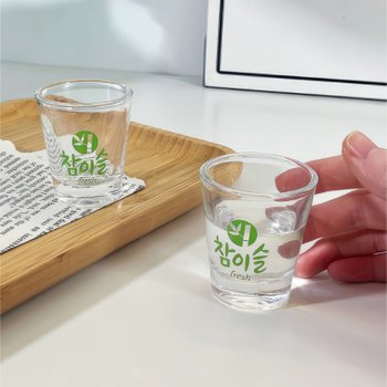 참이슬 소주잔 1세트 12p 업소용 소맥잔 레트로 굿즈 전용잔 R030