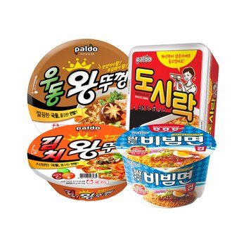 팔도 컵라면(도시락/왕뚜껑/비빔면컵) 골라담기