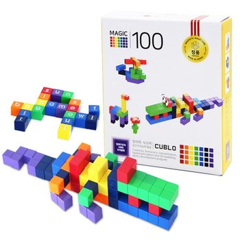 큐블로 매직큐브 국산 창의 수학 자석 교구 블럭 매직100C MC100C