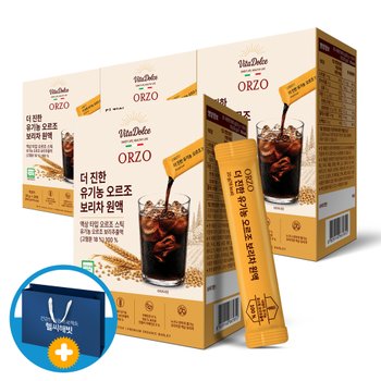 비타돌체 유기농 오르조 액상 보리차 원액 진액 임산부 커피 워터 4박스 (쇼핑백)