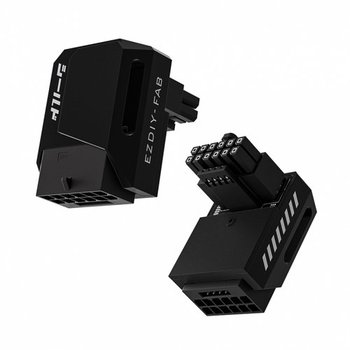 EZDIY-FAB SHIELD 12V-2X6 STD 90도 어댑터 (블랙)