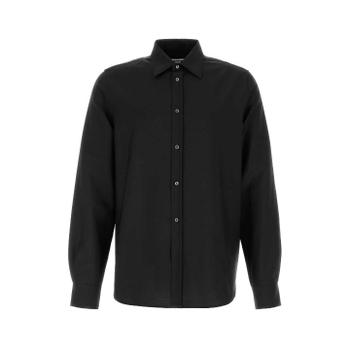 [해외] 질샌더 J22DL0387J41444 001 Black wool blend shirt
