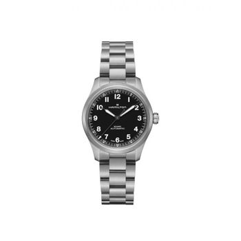 [해외] 해밀턴 x 엔지니어드 가먼츠 카키 필드 티타늄 오토 36mm 스테인리스 스틸 블랙 Hamilton x Engi