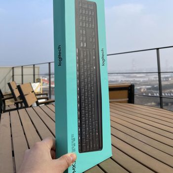 로지텍 MK235 풀사이즈 강화 무선 콤보 블랙