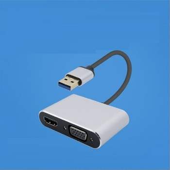 USB 3.0 to HDMI VGA 변환 컨버터 D-SUB RGB Coms