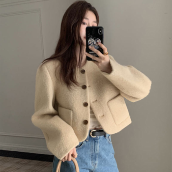 스텔리아 노카라 세미크롭 숏 자켓