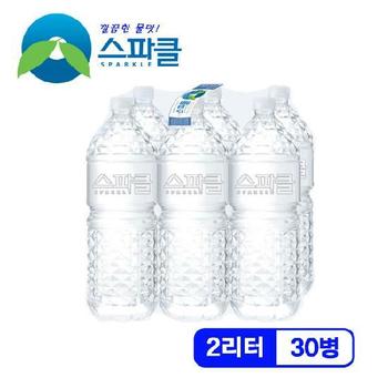 [신세계TV쇼핑][무라벨 빈병회수] 스파클 생수 2리터×30병