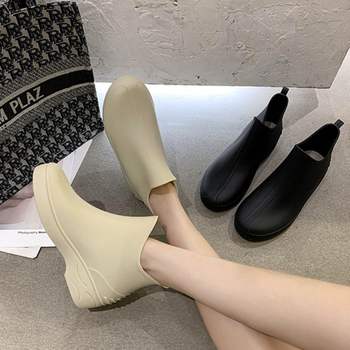 여자용 PG854195 첼시부츠 장마철신발 방수 레인부츠 패션