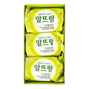 알뜨랑 그린올리브 비누 140g 3P -O
