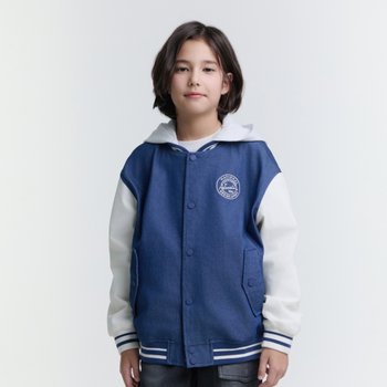 K251UJP930 우븐 베이스볼 점퍼 DARKBLUE