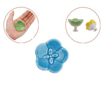 보수용 JV82PR84 DIY 가구 서랍장 도자기손잡이 무궁화 파랑