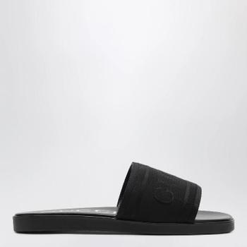 GUCCI 블랙 자카드 슬라이드 854485HAAN9/XM_GUC-1000_604-6