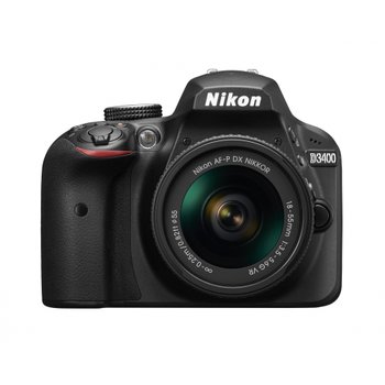 [해외] Nikon 디지털 SLR 카메라 D3400 AF-P 18-55 VR 렌즈 키트 블랙 D3400LKBK