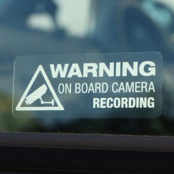 블랙박스 경고 스티커 자동차 도난방지 녹화 유리 부착테이프 CCTV녹화 알림 뺑소니 예방
