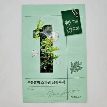 넘버즈인 1번 수분흠뻑 스파광 삼림욕팩 27g 1매 x3SET (AD)