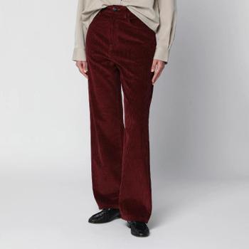 [해외] Rohe Burgundy corduroy trousers 421-30-001CO/XN_ROHE-608_108-34 Red  [관부가세포함]