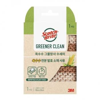 3M 내추럴 옥수수 그물망사 수세미 (1개)