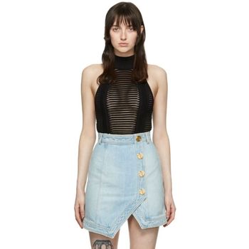 25 FW  블랙 비스코스 바디수트 221251F358012 140627716