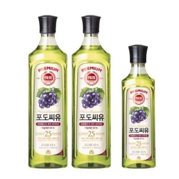 [해태] 해표 포도씨유 900ml X 2개/ 500ml X 1개 (S29978575)